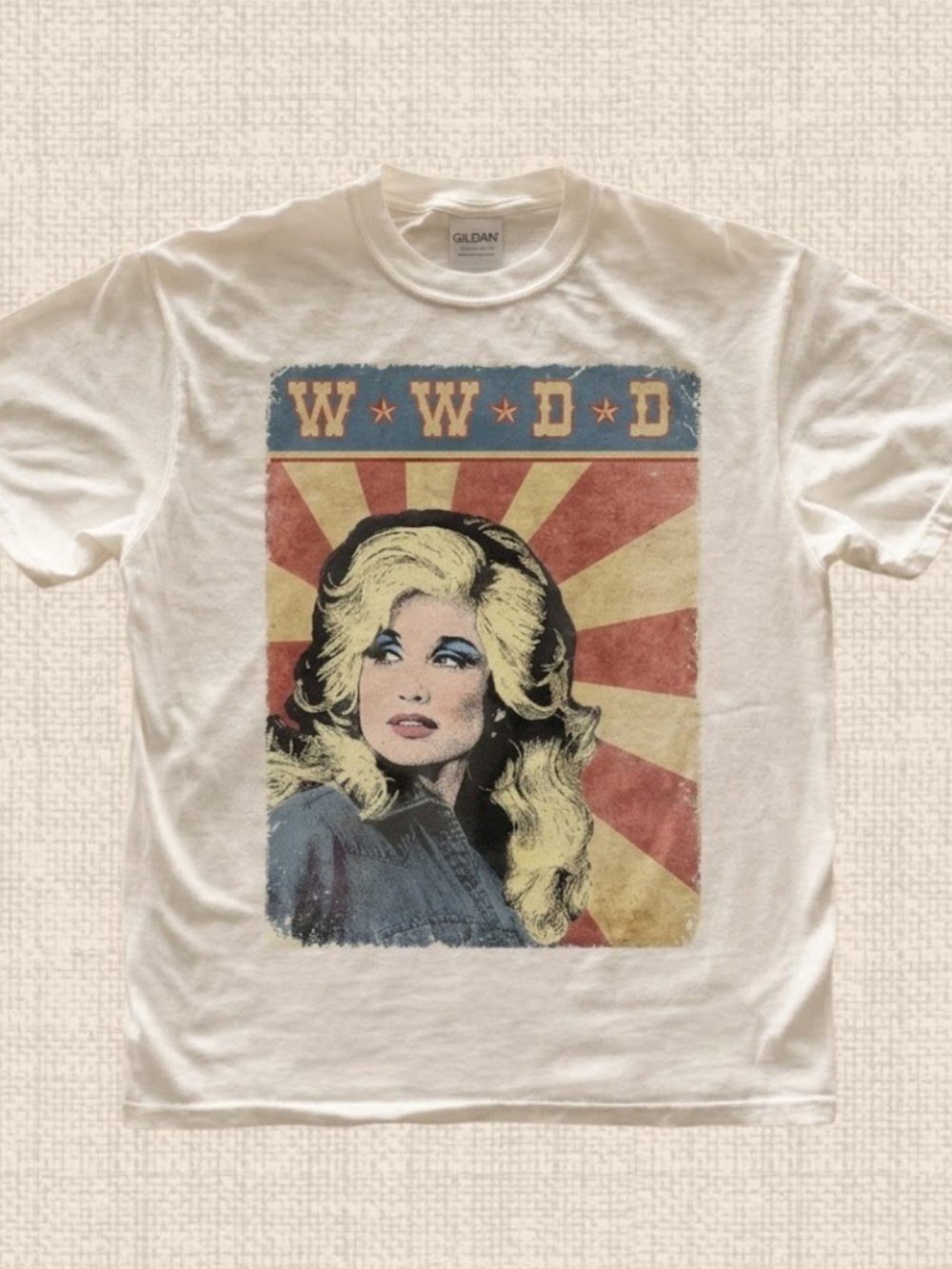 Gildan Dolly Parton WWDD Graphic T-shirt, Queen Of Country Tee